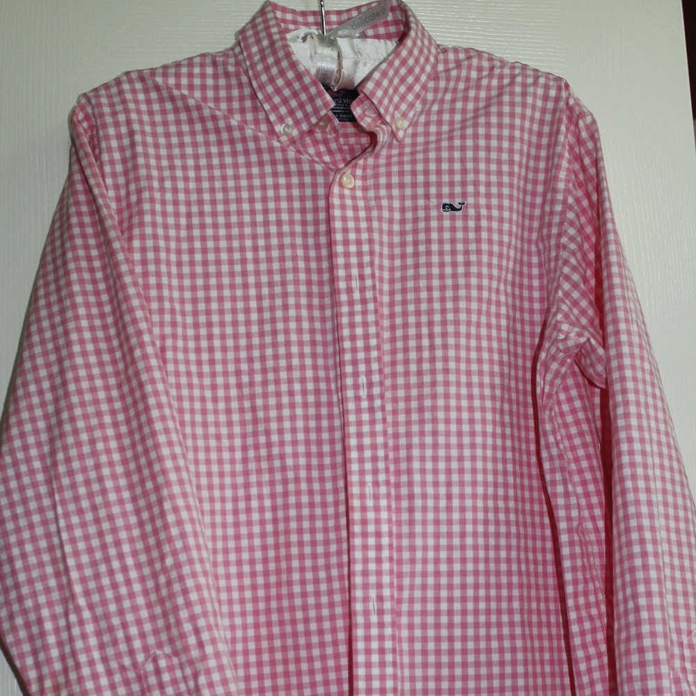 Vineyard Vines Plaid Sherp Ian Whale Shirt s - Picture 2 of 4